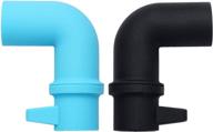 🍲 2 pack silicone steam diverter pressure release accessory, compatible with instant pot duo/ultra/smart/nova/viva models, electric pressure cooker, black+blue logo
