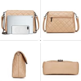 img 1 attached to 👜 Exquisite Quilted Leather Crossbody Handbags & Wallets: Elevate Your Style with Luxury Fashion!