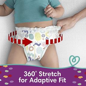img 3 attached to Pampers Pull On Cruisers 360° Fit Diapers Size 4 - 62 Count, Stretchy Waistband, Super Pack (Packaging May Vary)