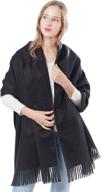 кашемировые шарфы pashminas blanket 1 black логотип