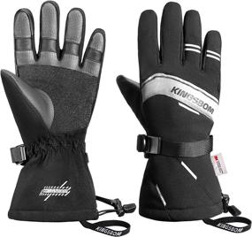 img 4 attached to 🧤 KINGSBOM Waterproof Ski & Snow Gloves: Ultimate Winter Protection for Men & Women