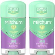 🚿 mitchum for women clear gel antiperspirant & deodorant-shower fresh-2.25 oz, 2 pk: long-lasting protection and freshness logo