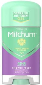 img 2 attached to 🚿 Mitchum for Women Clear Gel Antiperspirant & Deodorant-Shower Fresh-2.25 oz, 2 pk: Long-Lasting Protection and Freshness