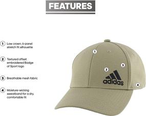 img 3 attached to adidas Men's Stretch Fit Structured Cap - Release II Model