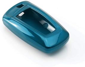 img 1 attached to IJDMTOY Exact Fit Blue Finish Key Fob Hard Shell Cover Compatible With BMW 1 2 3 4 5 6 7 Series X3 2Nd Gen Smart Key (FCC: YGOHUF5767 YGOHUF5662