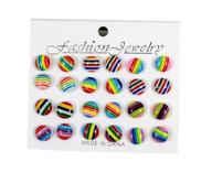 ranvi hypoallergenic lovely earrings rainbow logo