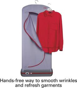 img 3 attached to 👔 Эффективный паровой подвесной отпариватель CHI Steam для безморщинной одежды и ткани - 900 Вт, серый (11572)