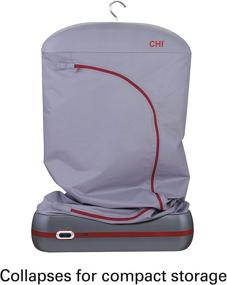 img 1 attached to 👔 Эффективный паровой подвесной отпариватель CHI Steam для безморщинной одежды и ткани - 900 Вт, серый (11572)
