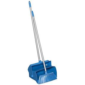 img 3 attached to 🧹 Remco 62503 Blue Lobby Dustpan with Broom, Polypropylene/Polyester/Aluminum, 7x14 Inch Bin, 37 Inch Handle