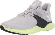 adidas alphabounce beyond athletic shoes for men in white and yellow логотип