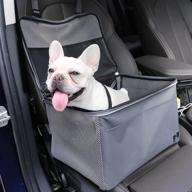 🐾 a4pet small dog car seat: oxford foldable portable pet booster car seat with breathable design, secure leash attachment, storage pockets, and washable pad – ideal for small pets, puppies, cats logo