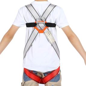 img 1 attached to 🧗 HandAcc Kids Full Body Climbing Harness, Youth Seat Belts for Outdoor Expanding Training, Caving, and Rock Climbing