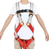 🧗 handacc kids full body climbing harness, youth seat belts for outdoor expanding training, caving, and rock climbing logo