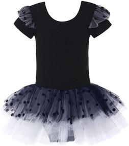 img 4 attached to 🩰 Polka Dot Leotard Ballerina Dancewear for Girls' Clothing and Active