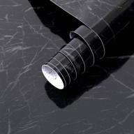 🔲 arthome black marble peel and stick wallpaper: waterproof contact paper for countertops, cabinets, and wall covering logo