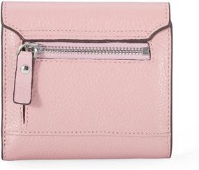 img 2 attached to AINIMOER Women's Blocking Compact Leather Handbag Wallet Set: Stylish Security for Women's Wallets