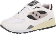 👟 premium saucony originals shadow sneaker: stylish white men's shoes for superior comfort logo