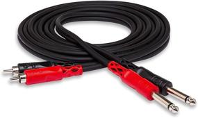 img 3 attached to 🔌 Hosa CPR-204 4 Meter Dual 1/4" TS to Dual RCA Stereo Interconnect Cable