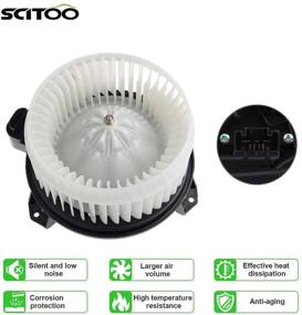img 2 attached to SCITOO ABS Plastic Heater Blower Motor with Fan compatible with 2014-2017 Dodge Journey, 2010-2016 Lexus GX460, and 2010-2015 Toyota Venza - Front HVAC Blower Motor