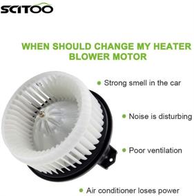 img 1 attached to SCITOO ABS Plastic Heater Blower Motor with Fan compatible with 2014-2017 Dodge Journey, 2010-2016 Lexus GX460, and 2010-2015 Toyota Venza - Front HVAC Blower Motor