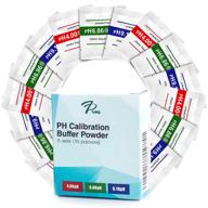 🧪 set of 15 ph calibration buffer solution powder packs for accurate ph meter calibration - make 250ml of 4.00ph, 6.86ph, and 9.18ph solutions to calibrate your ph tester logo