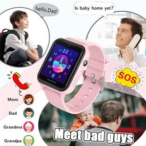 img 2 attached to 📱 Ultimate Kids Smart Watch: Phone, SOS, MP3, Camera, Games & More!