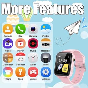 img 3 attached to 📱 Ultimate Kids Smart Watch: Phone, SOS, MP3, Camera, Games & More!