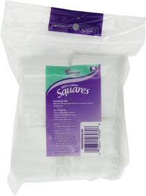 img 3 attached to Strong 100% Cotton Quilted Swisspers Cotton Squares - Convenient 80 Count Bag with Reclosable Pouch