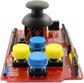 img 2 attached to 🎮 Magic&amp;shell Gamepad Joystick Shield Expansion Board with Analog Keyboard for Arduino - Enhance Your Gaming Experience!