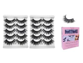 img 4 attached to Lashes Eyelashes Dramatic Crossed Multipack