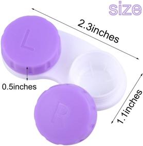 img 3 attached to Elcoho 24 Pack Left/Right Eyes Contact Lens Cases - Contact Lens Holder Box, 4 Colors - Lens Container Bundle