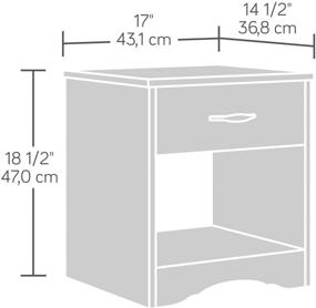 img 1 attached to Sauder 422807 Ночной столик Корица/Вишня для мебели в спальне.