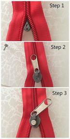 img 1 attached to Versatile Universal Zippers for Various Suitcases and Jackets