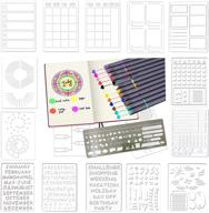 📔 journals - 16 stencils, 12 journaling pens, and 1 checklist logo
