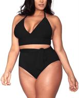 👙 stylish halter swimsuits for women: womens pieces swimwear for trendy beachwear & cover ups logo