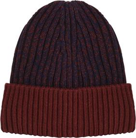 img 4 attached to 🧢 Kakeela Warm Fur Inner Lining Cuffed Beanie: Trendy Two Tone Tweed Knit Hats for Men and Women - Perfect Winter Slouchy Skull Cap!