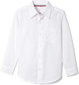 img 4 attached to 👔 Classic Dress Shirt for Boys - Long Sleeve French Toast (Standard & Husky Sizes)