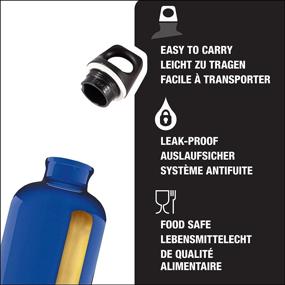 img 2 attached to 🚰 SIGG Traveller Dark Blue Water Bottle (1L) – Durable Metal Bottle for Travel, Non-Toxic & Leakproof, Lightweight Aluminum with Screw Cap