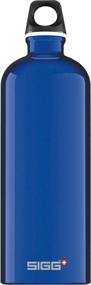 img 4 attached to 🚰 SIGG Traveller Dark Blue Water Bottle (1L) – Durable Metal Bottle for Travel, Non-Toxic & Leakproof, Lightweight Aluminum with Screw Cap