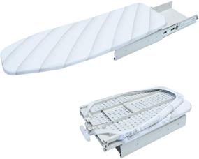 img 4 attached to 🔁 MYOYAY Retractable Pull Out Ironing Board: 180 Degree Rotation, Foldable & Space Saving, with Heat Resistant Cover and Drawer Mount