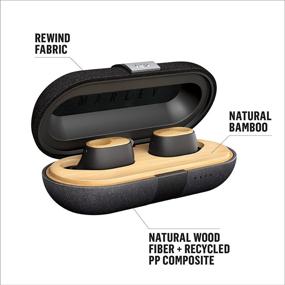 img 2 attached to House of Marley Liberate Air: Eco-Friendly True Wireless Earbuds 🌱 with Mic, Bluetooth Connectivity, 32 Hours of Playtime, and Sustainable Materials