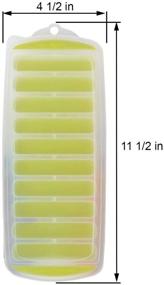 img 1 attached to 🧊 Lily's Home Silicone Narrow Ice Stick Cube Trays with Easy Push and Pop Out Material: Perfect for Sports and Water Bottles, Assorted Bright Colors. With Lids!