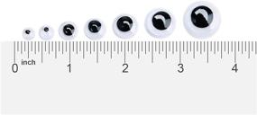 img 3 attached to 👀 Enhance Your DIY Crafts with Siasky 700 Pcs Mixed Wobbly Wiggle Googly Eyes - Assorted Sizes!