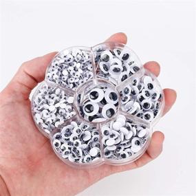 img 1 attached to 👀 Enhance Your DIY Crafts with Siasky 700 Pcs Mixed Wobbly Wiggle Googly Eyes - Assorted Sizes!