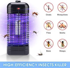 img 3 attached to 🪰 Outdoor and Indoor Bug Zapper, Electric Mosquito Trap with 1600sq.ft. Coverage – Attractant Pest Insect Trap for Home Backyard Garden