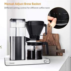 img 4 attached to Кофеварка Gevi One-Touch Pour Over Drip: прогрессивные функции, оптимальная температура заваривания и элегантный дизайн из нержавеющей стали