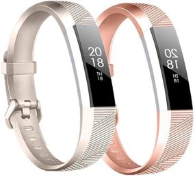 img 4 attached to Bands Compatible With Fitbit Alta/Alta HR For Women And Men Wearable Technology