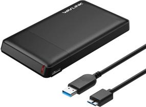 img 4 attached to 💾 WAVLINK USB 3.0 to SATA External Hard Drive Enclosure - 2.5 Inch SATA I/II/III/HDD/SSD, UASP &amp; 2TB Support (Black)