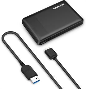 img 1 attached to 💾 WAVLINK USB 3.0 to SATA External Hard Drive Enclosure - 2.5 Inch SATA I/II/III/HDD/SSD, UASP &amp; 2TB Support (Black)