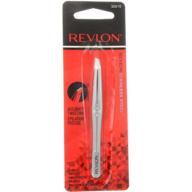 💁 revlon stainless steel accurate tweezing: pack of 2 for precise hair removal logo